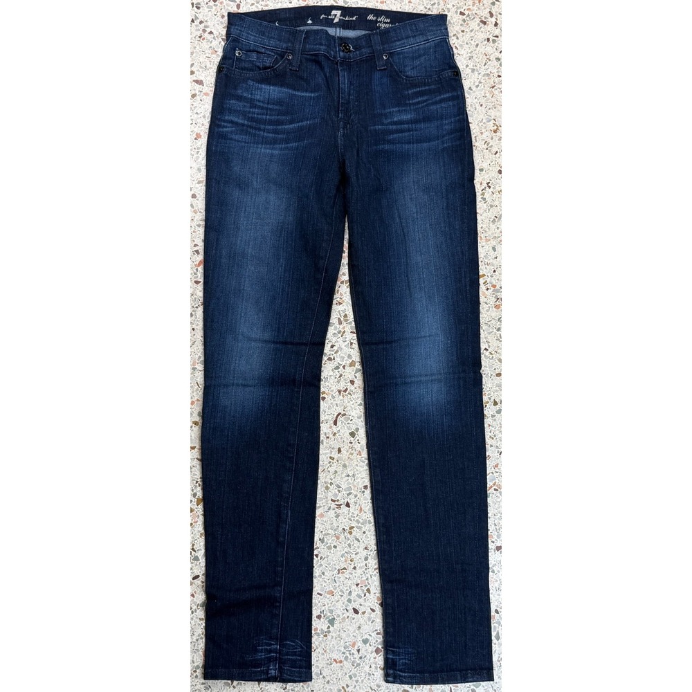 7 For All Mankind The Slim Cigarette Women's 5 Pocket Denim Jean Size 26